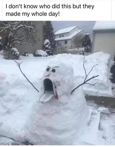 there is a snowman that has been made into a mailbox