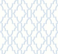 a white wallpaper with an intricate design in the shape of a trellis pattern