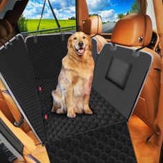 Mancro Dog Car Seat Cover for Back Seat, 100% Waterproof Car Seat Protector for Dogs with Side Flaps, Scratchproof Dog Backse Royal Canin Cat Food, Dog Car Travel, Royal Canin Dog Food, Purina Dog Food, Puppy Essentials, Best Car Seat Covers, Best Puppy Food, Car Travel Accessories