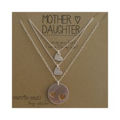 Mother Daughter Necklace Set mother 2 daughters by carriesaxl Hand Stamped Charm Necklace For Mom, Nickel Free Necklaces For Mother's Day, Mother's Day Silver Charm Necklace, Mother's Day Hand Stamped Sterling Silver Charm Necklace, Mother's Day Sterling Silver Charm Necklace With Round Pendant, Hand Stamped Sterling Silver Charm Necklaces For Mother's Day, Sterling Silver Hand Stamped Charm Necklace For Mother's Day, Silver Jewelry Mother's Day Gift For Mom, Sterling Silver Round Pendant Charm Necklace For Mother's Day