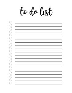 a to do list with the words to do list written in cursive writing