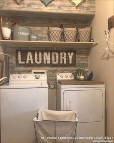 the laundry room is clean and ready for us to use