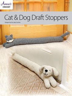 Cat & Dog Draft Stoppers Crochet Pattern