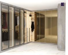 Small Walk-in Wardrobe Open Wardrobe Ideas, Small Walk In Wardrobe, Glass Hinges