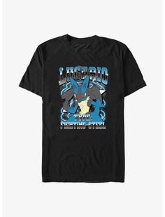 Pokemon Lucario, Steel Gifts, Anime Tees, Tall Hoodies, Plus Size Swim, Pokemon Fan, Black Xs, Sweaters And Jeans, Big & Tall