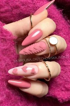 Valentine Sweater Nails, Ventines Day Nails, Heart Sweater Nails, Chrome Valentine Nails, Valentine Nail, Valentine Nails, Colorful Nails