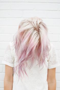 Blonde Pink Balayage, Best Pink Hair Dye, Violet Highlights, Purple Ombre Hair, Cotton Candy Hair, Pink Hair Dye, Scene Girl, Candy Hair, Blonde With Pink