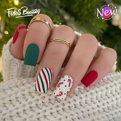 December Nails: Red Christmas Designs for Winter Celebrations
Celebrate winter in style with these festive red Christmas nail designs for December.

Simple Winter Christmas Nails: Red & Festive for November
Keep it simple yet festive with red winter Christmas nails, ideal for November.

Holiday Glam Nails: Simple Red Christmas Designs for December
Glam up your nails this holiday season with simple red Christmas designs for December.

Winter Nail Ideas: Red Christmas Designs for November to Dec Line Nail Designs, Festive Nails, Lines On Nails