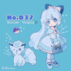 Mameeekueya Pokemon, Flareon Pokemon, Alolan Vulpix, Pokemon Human Form, Gijinka Pokemon, Oc Pokemon, Pokemon People, Pokemon Alola, Pokemon Gijinka