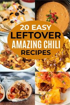 20 easy leftover amazing chili recipes that are perfect for the grill or barbeque