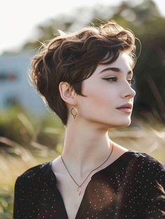 Explore Pixie Haircut Trends for 2024 Short Lady Haircut, 2024 Pixie Trends, Long Pixie Haircut For Thick Hair, Curly Pixie Haircut, University Fits, Queer Haircut, Fringe Hair, Longer Pixie Haircut