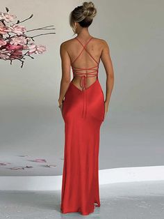 Features: This elegant and stylish Spaghetti Strap Backless Sexy Maxi Dress is the perfect addition to your wardrobe. Made with high-quality fabric, it features a sleeveless design and a thigh-high split, making it perfect for any club or party. With its figure-flattering fit, you'll feel confident and beautiful all night long. Upgrade your style game with this must-have dress. Maxi Dress For Women, Dress For Women, Thigh High, Long Dress, Spaghetti Strap, Spaghetti, Split, Maxi Dress, For Women