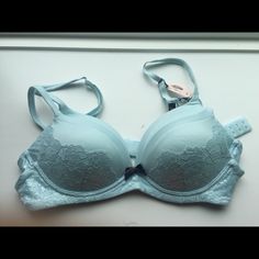 Size, 34a, 36b Elegant Light Blue Victoria's Secret Bra, Stretch Underwire Bra In Light Blue, Light Blue Stretch Underwire Bra, Light Blue Push-up Bra, Victoria Secret Body, Sleep Wear, Demi Bra, Victoria Secret, Women's Intimates