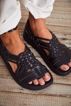 Vegan Sunrise Bay Sandals | Free People Interesting Shoes, Most Comfortable Sandals, Arch Support Sandals, Male Models Poses, Wide Width Sandals, Black Gladiator Sandals, Huarache Sandals, Womens Gladiator Sandals, Outdoor Sandals