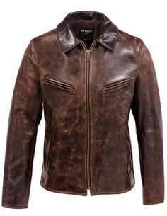 Jacket Types, Schott Jacket, Brown Leather Jacket Men, Leather Jackets Online, Best Leather Jackets, Men Stuff, Moto Biker Jacket, Leather Coats, Brown Cowhide