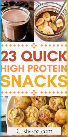 25 quick high protein snacks that are great for snacking or eating with the kids