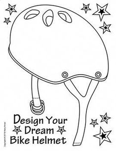 a helmet with stars around it and the words design your dream bike helmet