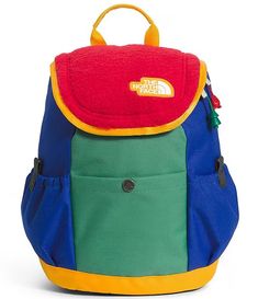 The North Face Boys Colorblock Mini Explorer Backpack | Dillard's Explorer Backpack, North Face Brand, North Face Kids, Boys Backpacks, The Youth, Comfortable Tops, Kids Backpacks, Zipper Pulls, Ski Wear