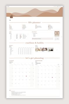 Aesthetic Notion Life Planner Dashboard Template Declutter Life, Study Planner Free, Notion Inspiration, Life Planner Template, Notion Tips, Notion Setup, Productivity System, Notion Life Planner, Notion Inspo