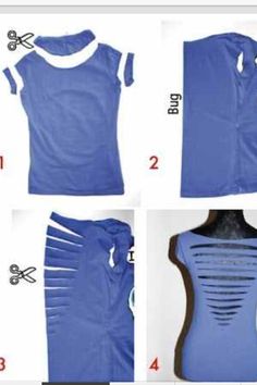 the instructions for how to make a tank top with an attached back and side panels