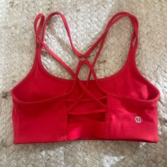 Never Worn, Gifted And Too Small Red Sleeveless Sports Bra With Built-in Bra, Red Fitted Sports Bra With Built-in Bra, Red Sports Bra For Workout, Casual Red Sleeveless Sports Bra, Casual Red Fitted Sports Bra, Casual Fitted Red Sports Bra, Casual Red Sports Bra, Casual Red Seamless Sports Bra, Red Athleisure Sports Bra With Built-in Bra