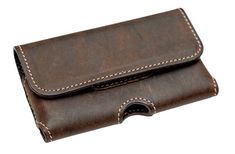 Amish Handcrafted Horizontal Leather Phone Case Handmade from the finest bridle leather, this horizontal phone case is designed to safely and securely carry your phone in style. Features include beautiful border stitching, double belt loop & strong magnetic closure. Black, Dark Brown, Medium Brown, and Distressed Brown genuine leathers highlighted with quality stitching and impeccable craftsmanship. 3 Sizes: Medium - Fits phones up to 5¼" x ⅝" x 3¼" Large - Fits phones up to 6¼" x ⅝" x 3¾" Extra Leather Phone Case Handmade, Double Belt, Woven Belt, Lancaster Pa, Tote Bag Purse, Leather Phone Case, Stitching Leather, Leather Shops, Shoulder Tote Bag