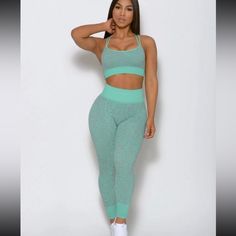 Size L/Xl Never Been Worn New With Tags Snake Seamless Leggings Snake Seamless Bra Seamless High Stretch Sportswear Sets, Seamless Sportswear Sets For Sports, Green Stretch Sports Sets, Fitted Green Seamless Activewear, High Stretch Seamless Sports Sets, Seamless High Stretch Sports Sets, Blue High-stretch Sports Sets, Green Athleisure Gym Set, Green Athleisure Set For Gym