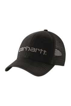 Carhartt Canvas Mesh Back Trucker Hat for Men in Black Carhartt Style, Mens Trucker Hat, Neutral Accessories, Mens Hats, Bday Gift, Men In Black, Hat For Men, Men's Hats, Hat For Man