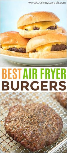 the best air fryer burgers are made with hamburger patties