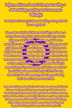 a yellow poster with purple writing on it