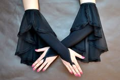 Gothic Vampire Costume, Victorian Burlesque, Elegant Gloves, Evening Gloves, Formal Gloves, Vampire Costume, Gothic Vampire, Dance Outfit