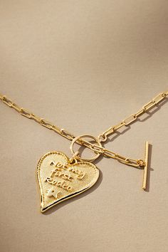 Our (fashion) North Star is pointing West toward all things country-chic. | Not My First Rodeo Heart Charm Necklace by Anthropologie in Gold, Women's, Gold/Plated Brass Not My First Rodeo, Anthropologie Necklace, Xmas 2024, My First Rodeo, First Rodeo, Heart Charm Necklace, Gold Charm Necklace, North Star, Country Chic