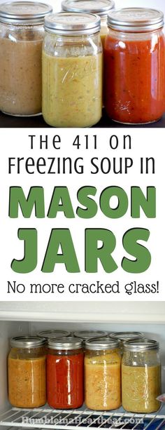 Freeze Soup, Freezing Soup, Mason Jar Meals, Soup Season, Meals In A Jar, Frozen Meals, Canning Recipes