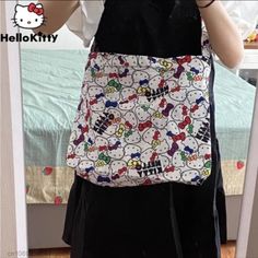 Sanrio Hello Kitty Bags Harajuku Large Capacity Messenger Bags Student Handbag Cute Bag Women Canvas Bag Brand New Never Worn Has Zipper To Zip Up The Bag Size: Length 30cm Width 38cm Shoulder Strap Length 100cm Shoulder Strap Width 6cm Fast Shipping! Cheap Hello Kitty Bags For Women, Cheap Hello Kitty Shoulder Bag For Shopping, Cheap Casual Hello Kitty Bag, Cheap Hello Kitty Shoulder Bag As Gift, Cheap Hello Kitty Tote Bag, Cheap Hello Kitty Shoulder Bag, Hello Kitty Tote Bag, Hello Kitty Tote, Hello Kitty Bags