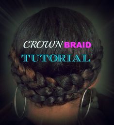 A braided crown is a gorgeous and whimsical hairstyle that gives a regal touch to your homecoming look. To create this style, part your hair down the middle and braid two sections on each side of your head. Wrap each braid around the crown of your head and pin them in place. This hairstyle works best on medium to long hair and gives off a romantic, boho vibe that’s perfect for homecoming. How To Do A Crown Braid On Yourself, How To Braid Crown, Braided Headband Hairstyle Curly Hair, How To Do A Crown Braid, Braided Halo Braid, Braided Crown Hairstyles Tutorial, Protective Styles Updo, Crown Braid With Curls, Easy Cornrow Hairstyles For Natural Hair