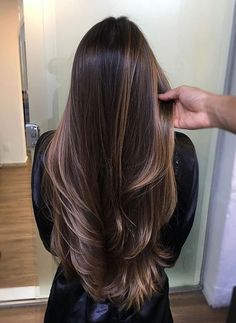 Natural Brown Hair, Hair Color Asian, Long Brunette Hair, Chocolate Brown Hair Color, Brunette Balayage, Long Hair Color