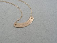 "Gold name necklace. Personalized gold name plate necklace. Curve name necklace. Gold name plate. Name necklace. Gold bar necklace. Gift idea 🌟 Name necklace info: The name pendant and chain are made of yellow gold plated sterling silver 925. The pendant's measures 33 x 6 mm. The name plate is 0.7 thick. Lengths available - 16\", 18\", 20\", 22\". 🌟 Shipping Info: All necklaces are packaged and shipped in a beautiful gift box. It takes about 4-7 days to make the necklaces. The package is sent Personalized Gold Bar Necklace As Gift, Personalized Gold Bar Necklace For Gift, Customizable Nameplate Bar Necklace For Personalized Gifts, Gold Nameplate Bar Necklace For Mother's Day, Mother's Day Gold Nameplate Bar Necklace, Customizable Gold Nameplate Bar Necklace, Personalized Gold Bar Necklace With Name, Customizable Gold Bar Necklace For Anniversary, Personalized Name Bar Necklace