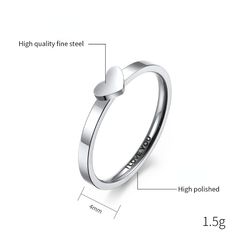 an image of a heart shaped ring with measurements