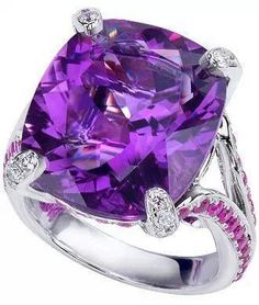 Luxury Purple Jewelry With Accent Stones, Fantasy Style Amethyst Purple Jewelry, Luxury Purple Amethyst Jewelry, Elegant Luxury Purple Crystal Ring, Rare Watches, Luxury Purple Crystal Ring, Fine Jewelry, Amethyst Cocktail Ring, Jewelry By Brand