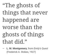 a quote from j m montgomery on ghosts and the ghost that never happened to him