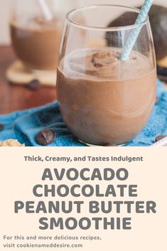 This thick, creamy acovado chocolate peanut butter smoothie is the perfect balance of chocolate and peanut butter. It tastes just like a milkshake but it is healthy for you and will keep you fueled for hours! #smoothieideas #smoothies #peanutbutter #chocolate #healthybreakfast Healthy Chocolate Shakes, Dinner Smoothie, Breastfeeding Snacks, Chocolate Peanut Butter Smoothie, Baby Meals, Avocado Chocolate, Peanut Butter Smoothie, Smoothie Drink Recipes, Best Smoothie Recipes