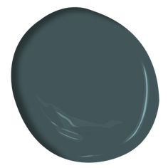 a dark green paint color on a white background, with the top half painted in teal