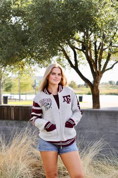 Varsity vintage sweatshirt Zip Sweater, Vintage Sweatshirt