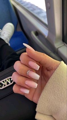 Simple Gel Nails, Basic Nails, Acrylic Nails Coffin Short, Pink Acrylic Nails, Neutral Nails, Girls Nails, Pretty Acrylic Nails, Best Acrylic Nails