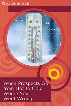 a thermometer with snow falling on it