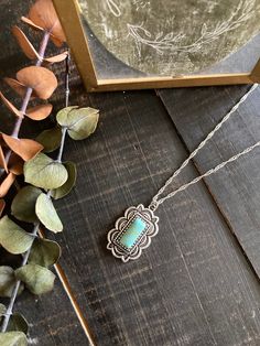 This turquoise pendant comes on the prettiest twisted adjustable silver chain Turquoise Rectangular Adjustable Necklace, Adjustable Rectangular Turquoise Necklace, Country Girl Jewelry, More Precious Than Rubies, Twisted Chain, Silver Turquoise Jewelry, Western Accessories, Sparkly Things, Girl Jewelry