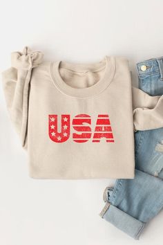 USA Graphic Fleece Sweatshirts.Unisex Crew Neck Long Sleeve Sweaters Knits.Crafted from premium materials, tailored to your lifestyle, ensuring a comfortable fit for any occasion.Family Group Uniforms Birthday Party Gift Concert Festival Events.High Quality Direct To Film Printed Graphic Design.50%COTTON,50%POLYESTERNICARAGUAMade In: Nicaragua Cozy Cotton Leisure Tops, Fall Crew Neck Sweatshirt With Brushed Fabric, Winter Crew Neck Sweatshirt With Brushed Fabric, Casual Fleece T-shirt For Fall, Comfortable Cotton Crew Neck Sweatshirt, Cozy Cotton Sweatshirt For Leisure, Cozy Soft-washed Fleece Tops, Cotton Sweatshirt With Brushed Fabric And Crew Neck, Cotton Crew Neck Sweatshirt With Brushed Fabric