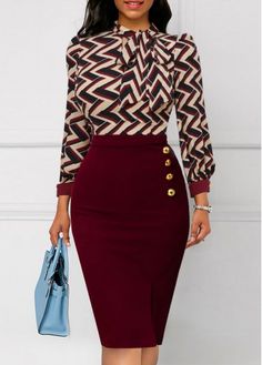 Color:Wine Red;Size:S;Size:M;Size:L;Size:XL;Size:XXL;Package Contents:1 X Dress;Occasion:Holiday; Costum Elegant, Striped Bodycon Dress, Stylish Work Attire, Chique Outfits, Classy Work Outfits, Body Con Dress, Stylish Work Outfits, Ținută Casual, Modieuze Outfits