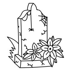 Floral graveyard stone PNG Design Vines Sketch, Stone Png, Tomb Stone, Dish Gloves, Tiny Tats, Flash Designs