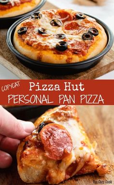 Pizza Hut Personal Pan Pizza, Pizza Hut Dough, Pizza Hut Recipe, Personal Pan Pizza, Pizza Marinara, The Cozy Cook, Cozy Cook, Copykat Recipes